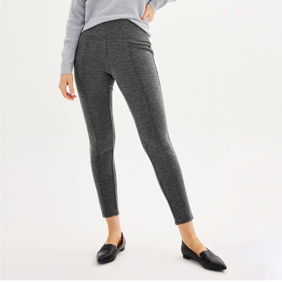 NWT Women's Nine West Seamed Ponte Leggings SIZE MEDIUM - Picture 1 of 5